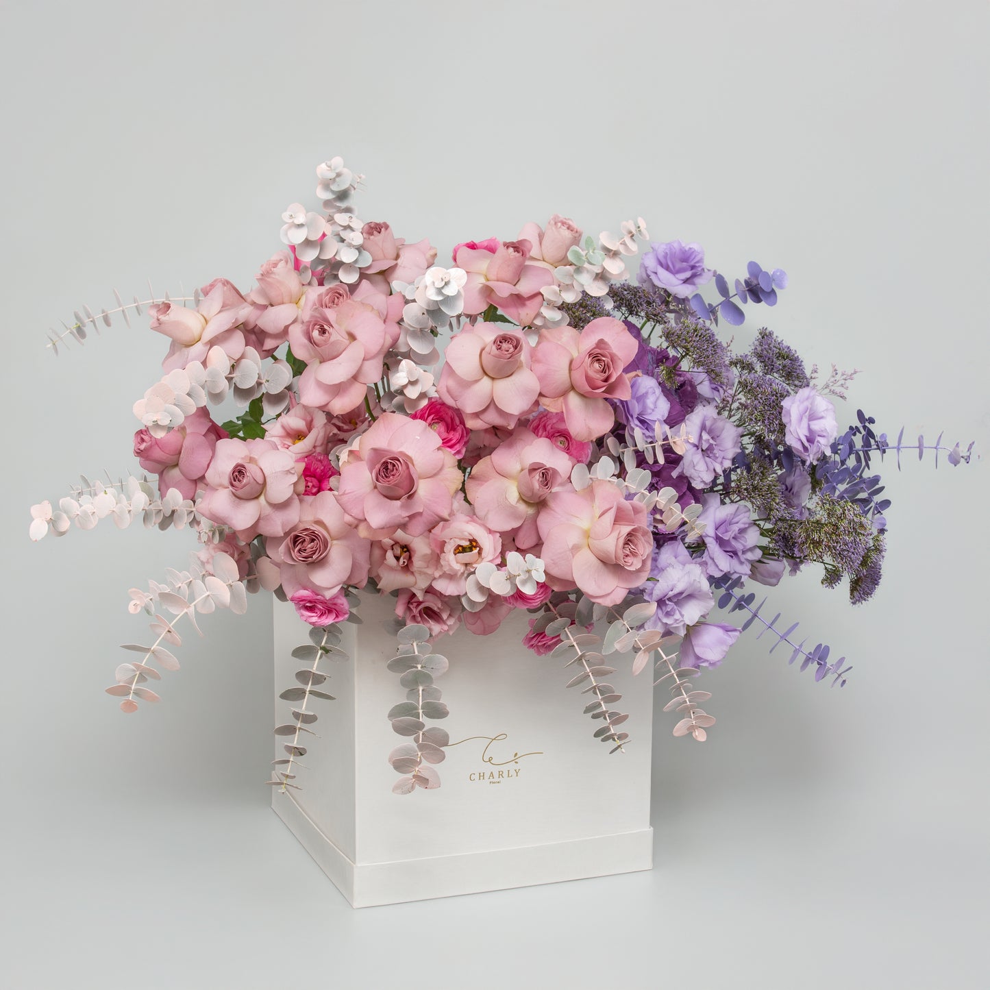 20 Roses Blush & Lavender Symphony Box