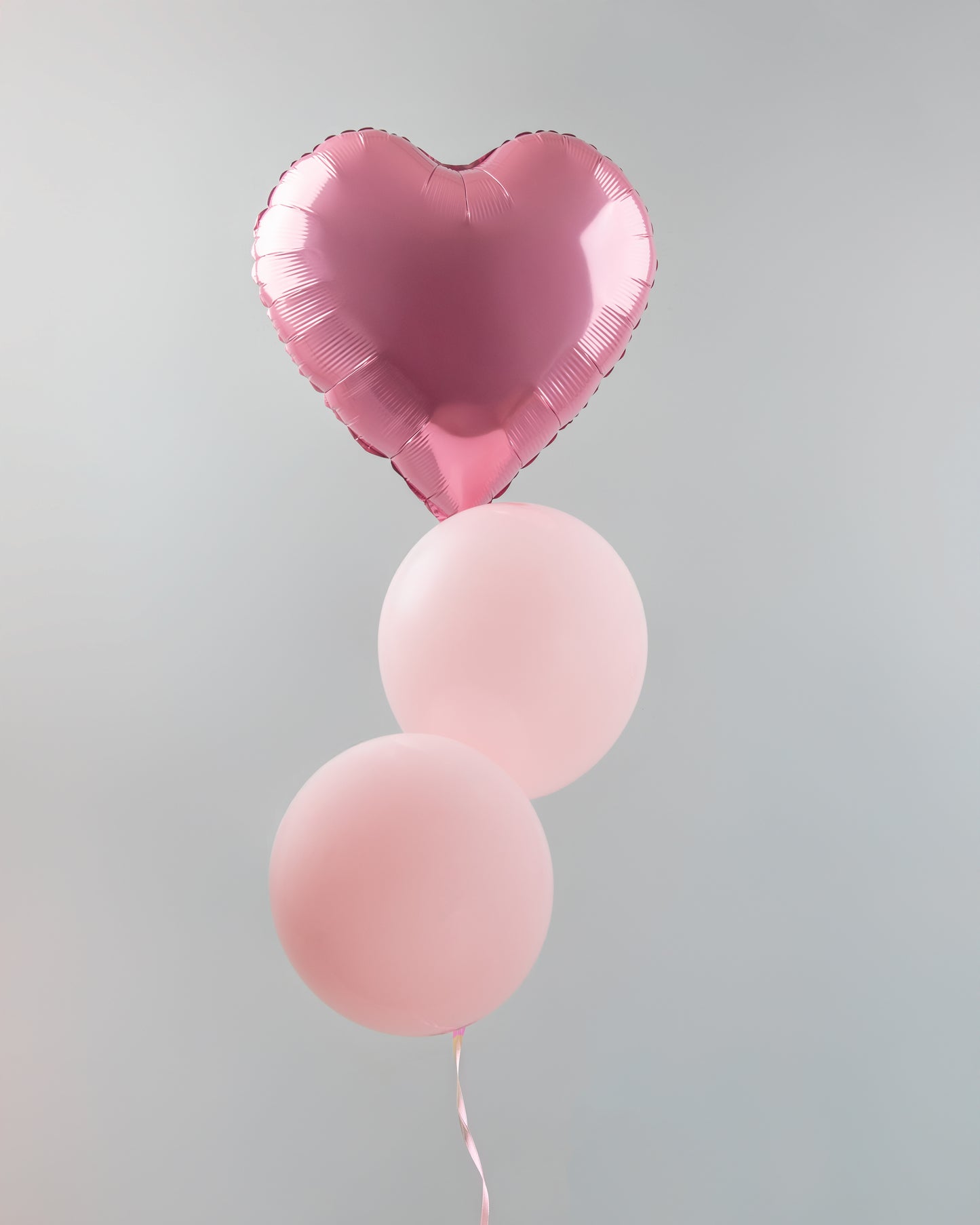 Sweetheart Trio Balloon Set - 3 Pink Light Helium Balloons