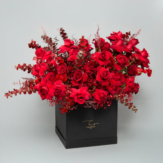 50 roses Eternal Crimson Box