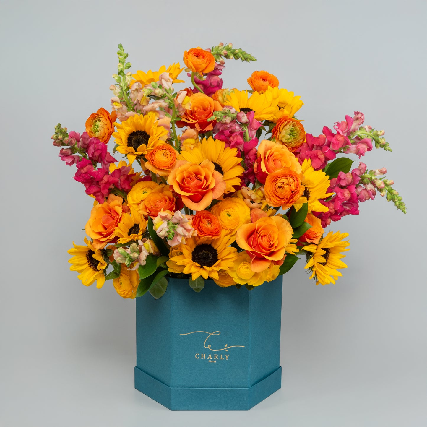 Mix flowers Sunrise Symphony Box