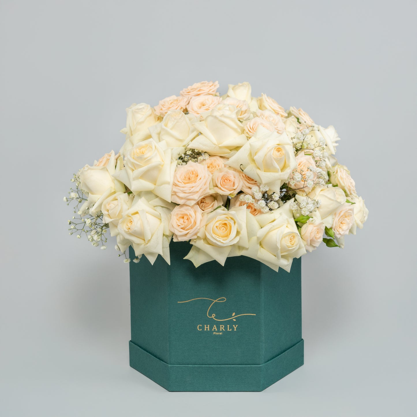 20 Roses Ivory Crown Box