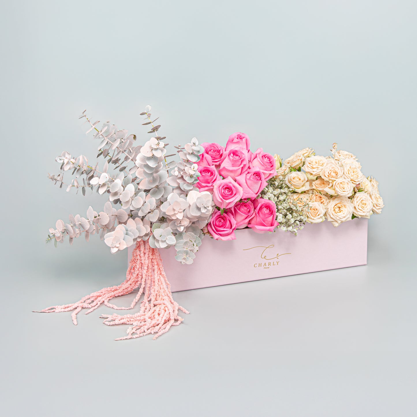 20 roses Blush Serenity Box