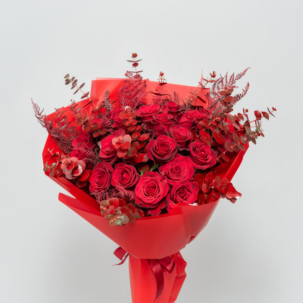 Twenty Roses 20 roses Red Velvet Roses Bouquet – Charly Floral