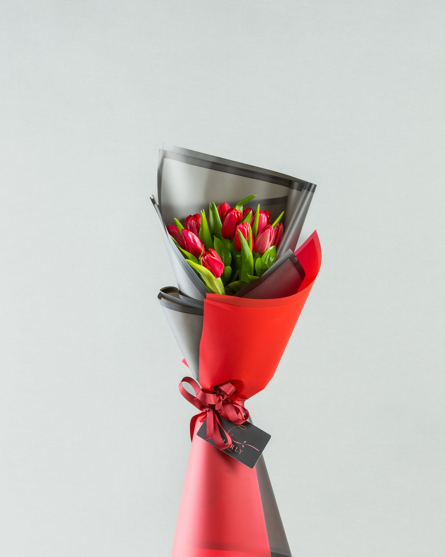 Charming Dozen Red Tulips Bouquet