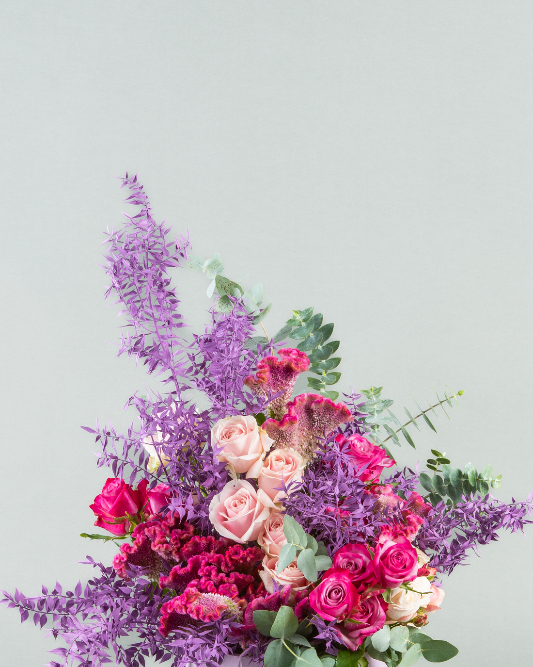 Vibrant Spectrum: Colorful Floral Medley in Zigzag Pottery