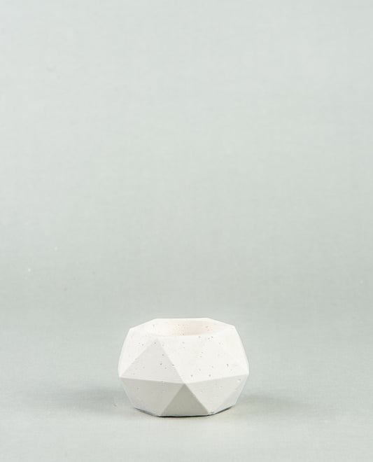 Hexagonal Haven: Small Concrete Holders for Candles or Cacti in Six Colors