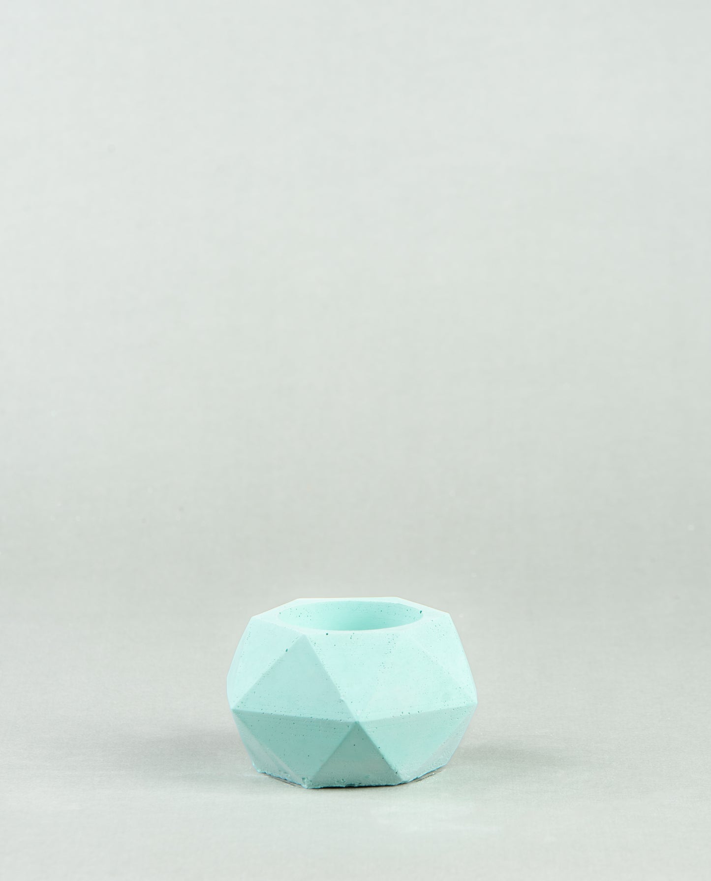 Hexagonal Haven: Small Concrete Holders for Candles or Cacti in Six Colors