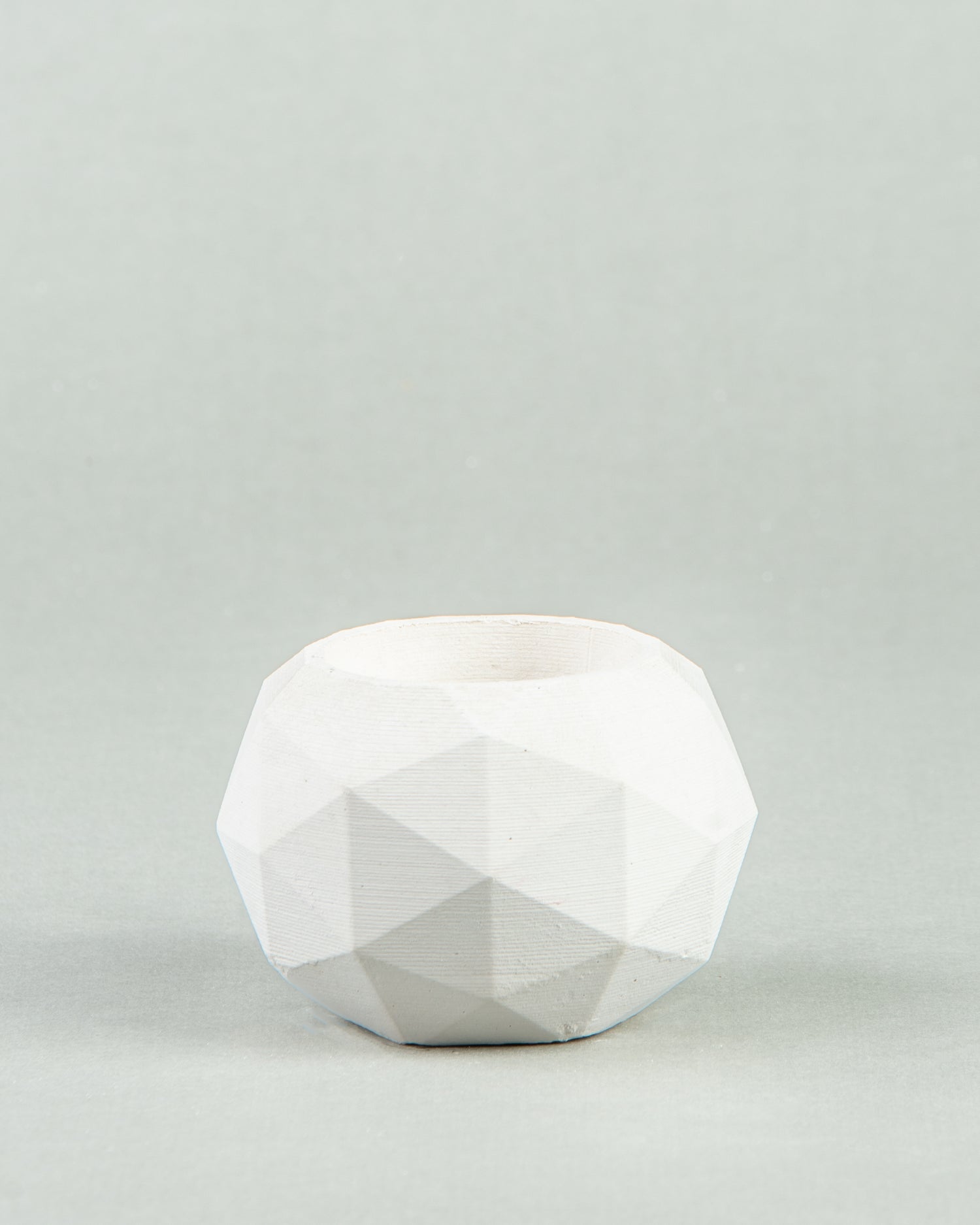 Polygonal Petite Series: Small Round Planters and Candle Holders in Six Colors