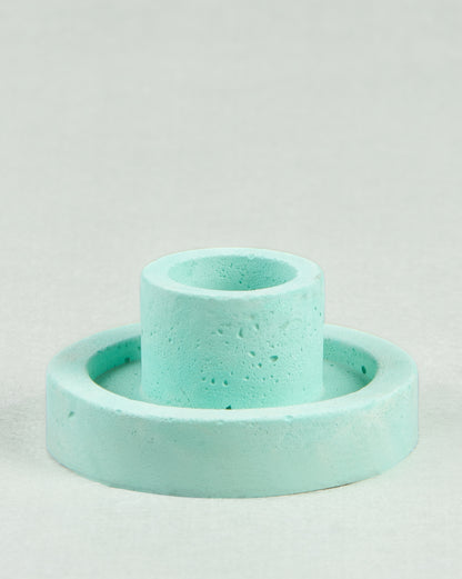 Conic Charm: Small Round Candle Holders in Five Colors