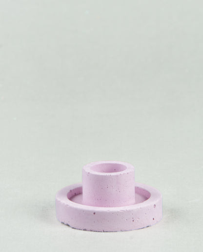 Conic Charm: Small Round Candle Holders in Five Colors