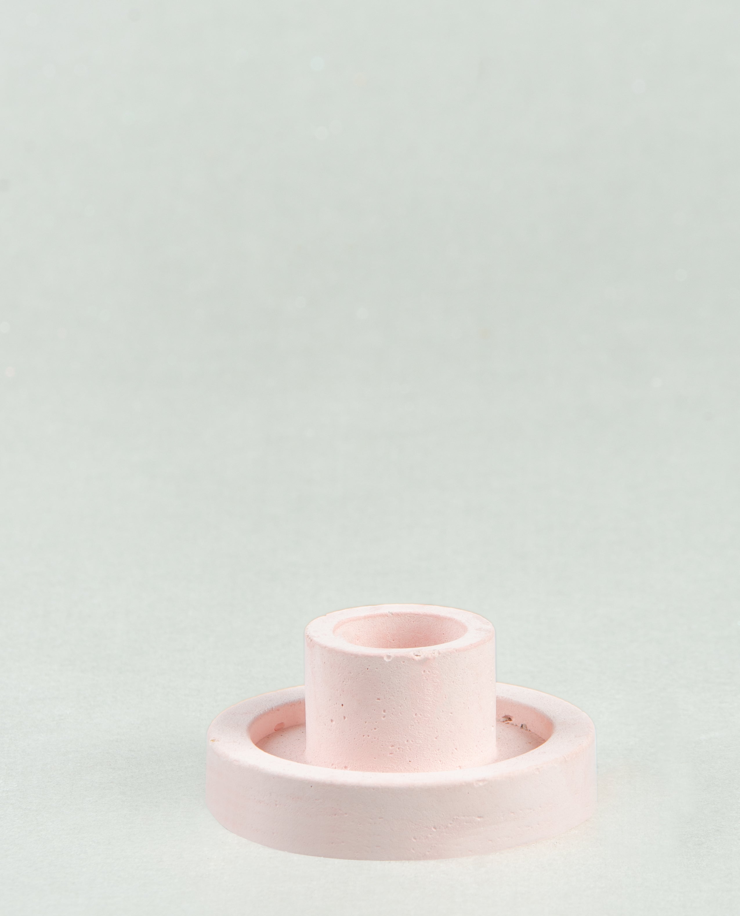 Conic Charm: Small Round Candle Holders in Five Colors