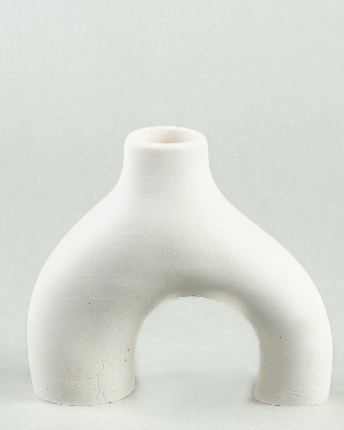 Nordic Simplicity: White Concrete Vase in Minimalist Design