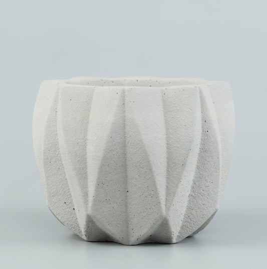 Concrete White Pot