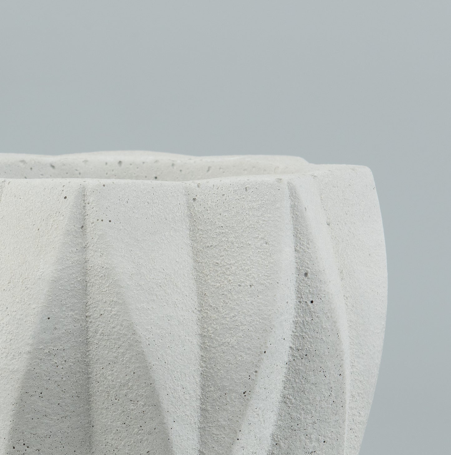 Concrete White Pot