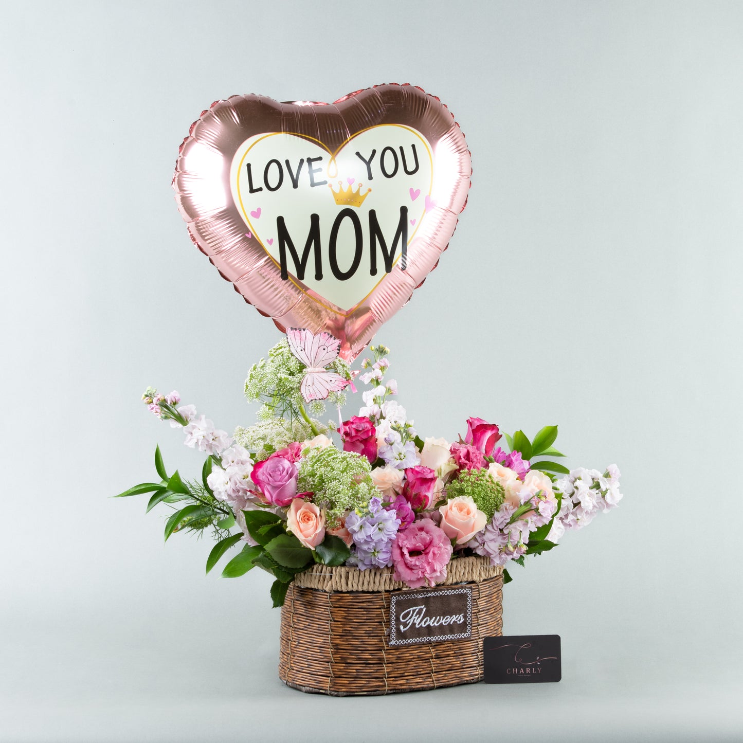 Ballooned Blooms Basket: A Modern Celebration