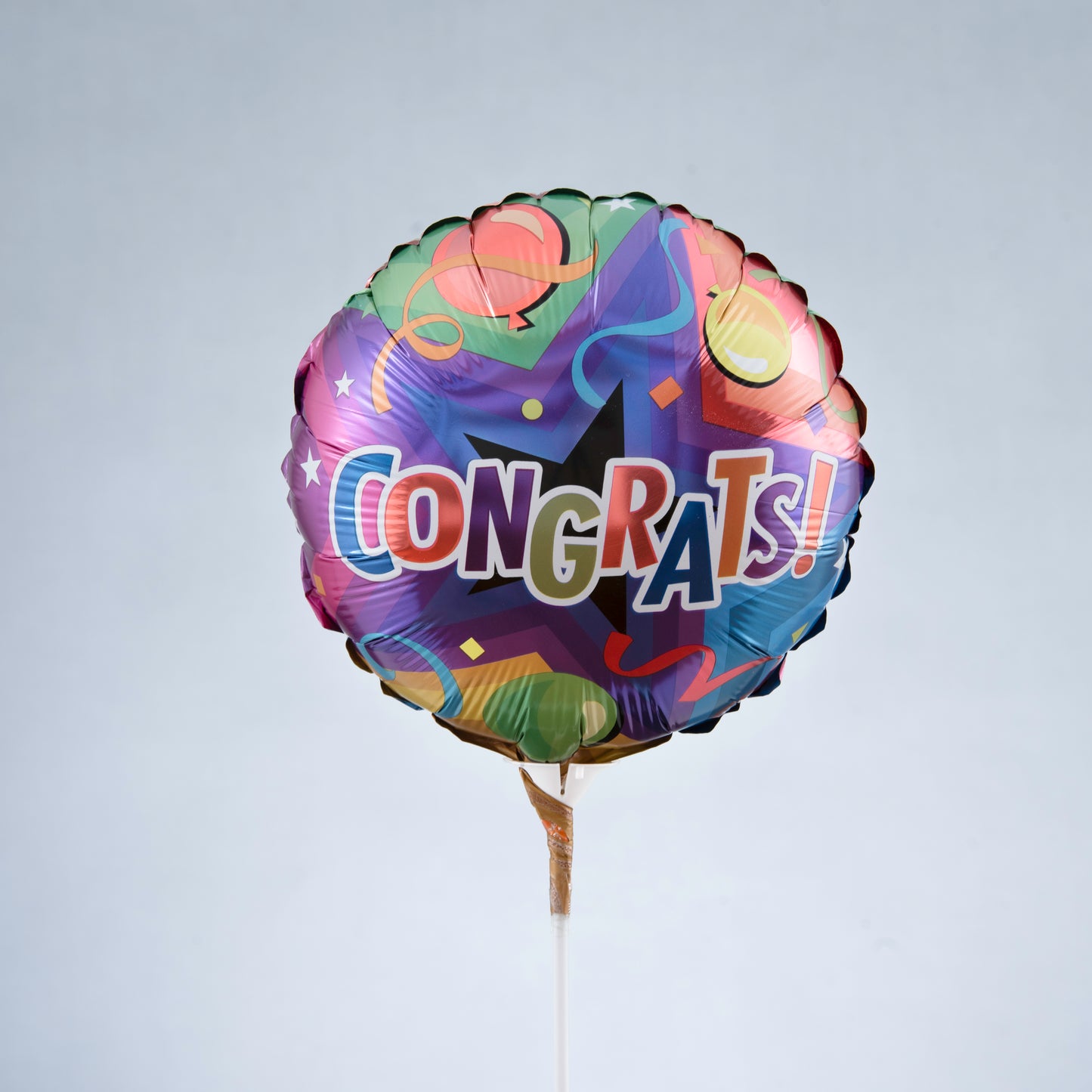 Celebratory Cheers: 'Congrats' Stick Balloons