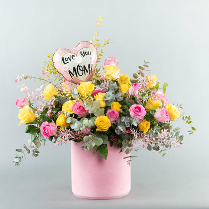 Bountiful Love: Mixed Floral Tribute with &