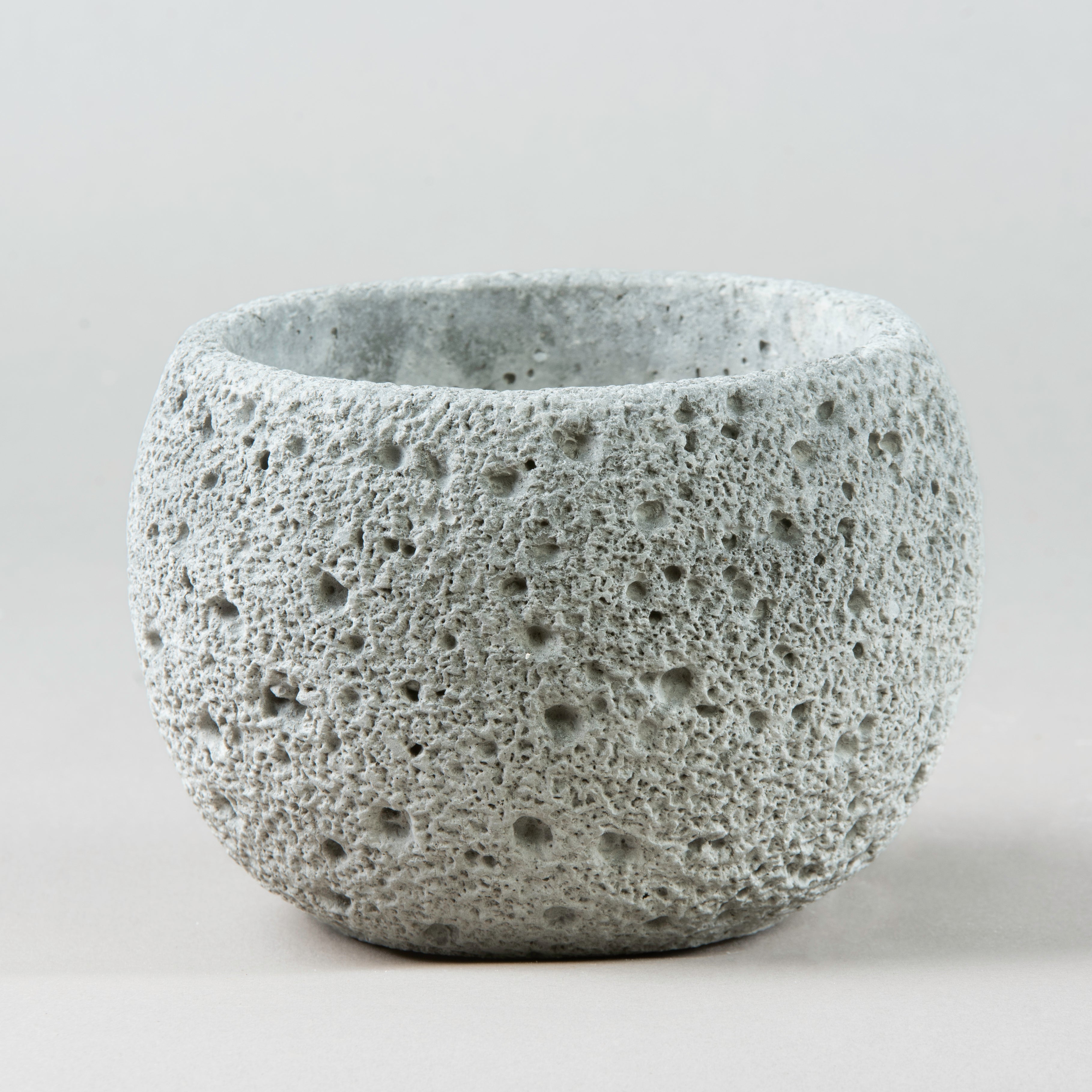 Lunar Essence: Creative Rock Moon Concrete Vessel