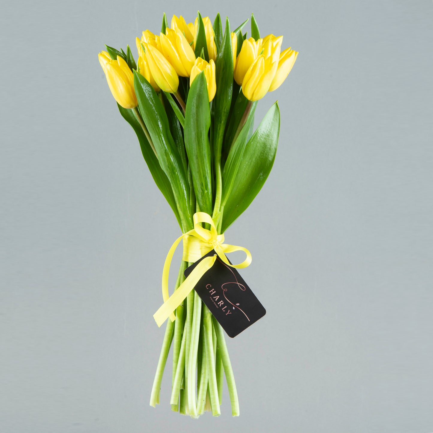 Sunny Delight: 20 Yellow Tulip Bouquet