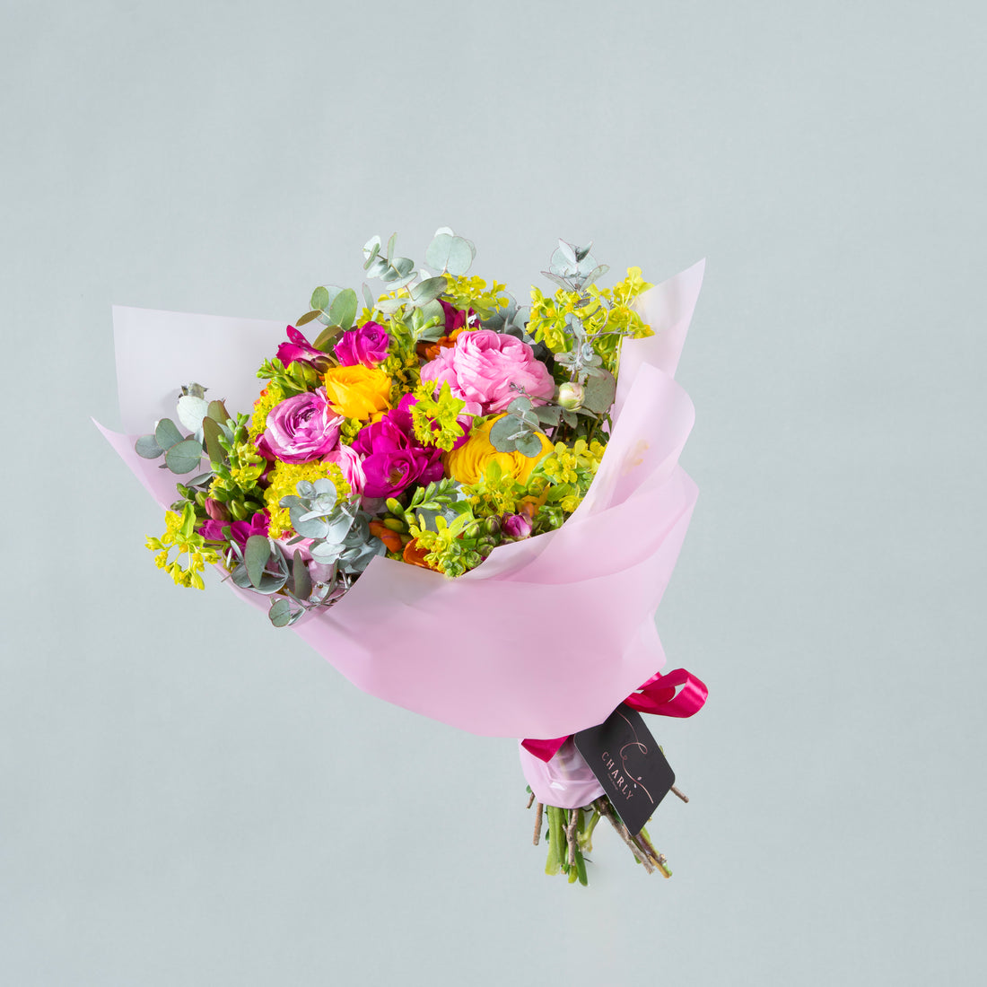 Spring Whisper: Mixed Bouquet with Ranunculus and Eucalyptus